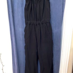 Rachel Roy Black Strapless Jumpsuit